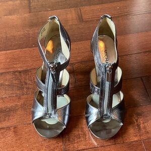 Michael Kors Metallic Silver Heels